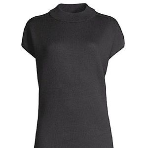 Cynthia Rowley short sleeve high neck sweater